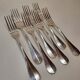 Alfenide Silver Plated Table Forks Set of 7