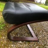 Armchair with its designer footrest Nelo Sweden