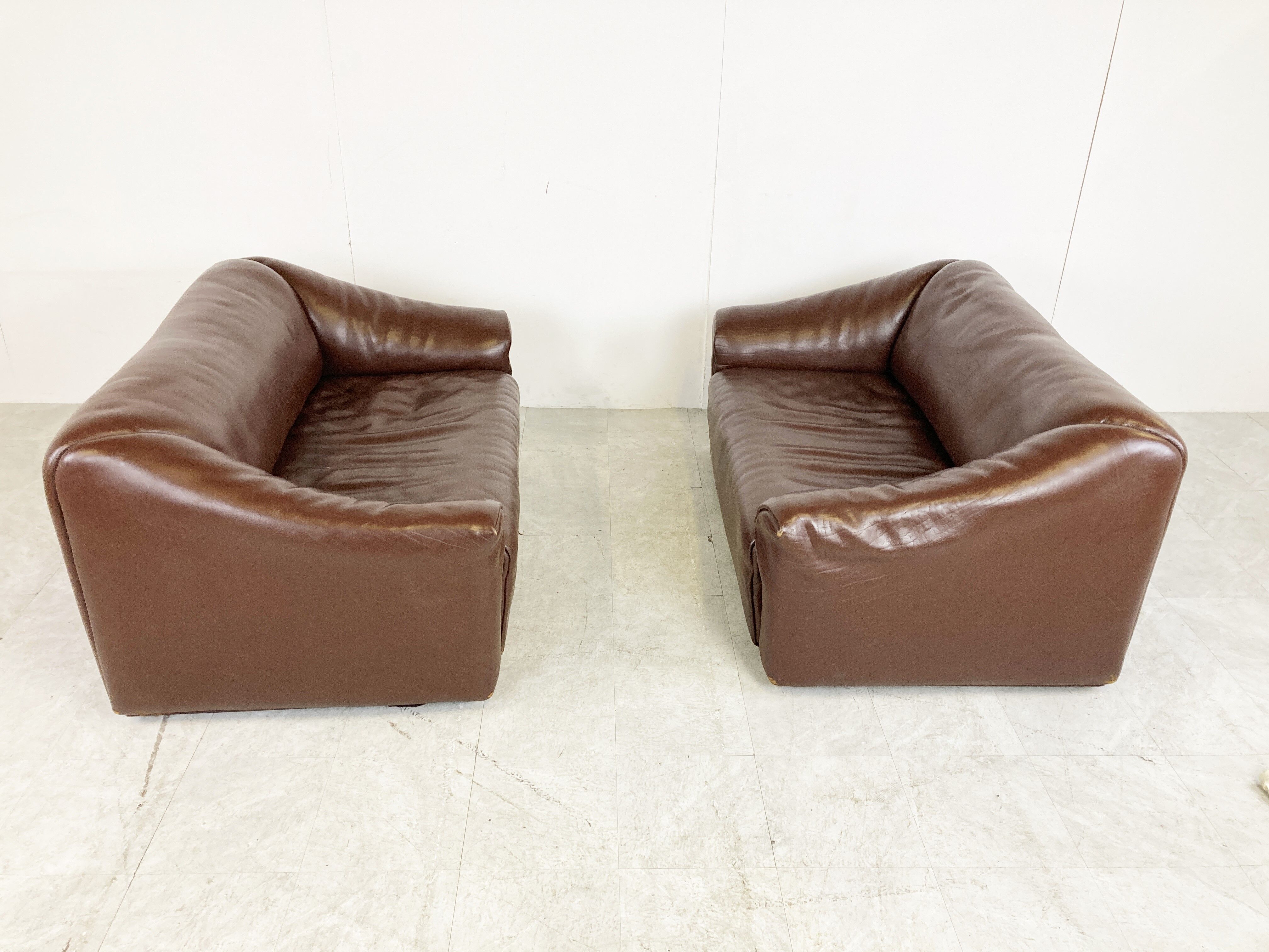 De Sede DS47 pair of sofas, 1960s