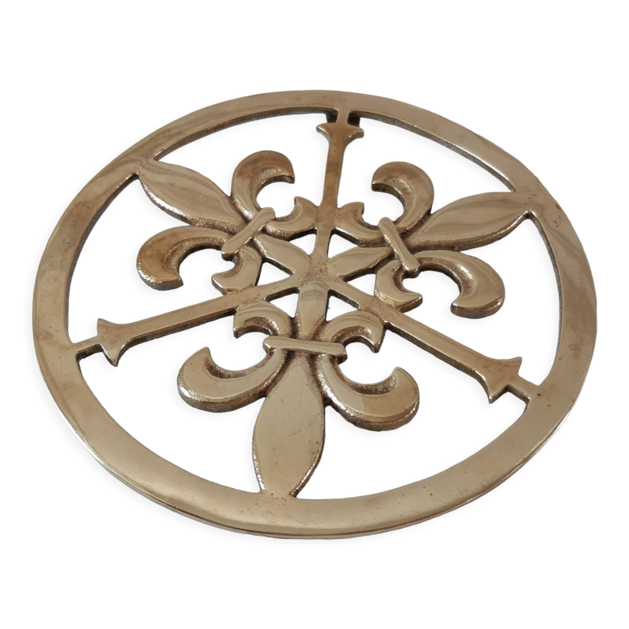 Solid brass table mat 50s