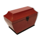 Old lacquered wooden box