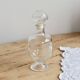 Vintage glass carafe with stopper