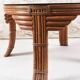 Table basse vintage en rotin