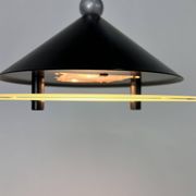 Suspension halogène postmoderne italienne, années 1980
