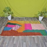 Handmade pure wool rug, size 100 x 200 cm.