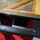 Maurice Villency GC Colombo Italia black lacquer high-gloss dining set