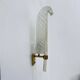 Large Barovier & Toso wall lamp Murano glass leaf, 1970s