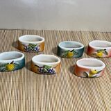 Ceramic napkin rings fruit décor