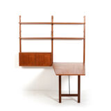 Teak Royal System with conical Desk by Poul Cadovius