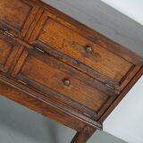 Antique French Oak Apothecary / Filing Cabinet Folding Doors, Early 20th Ce