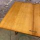 Vintage table oak feet compass