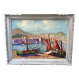 Oil on canvas “Marine” framed