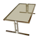 Vintage chrome and glass lounge table 1970