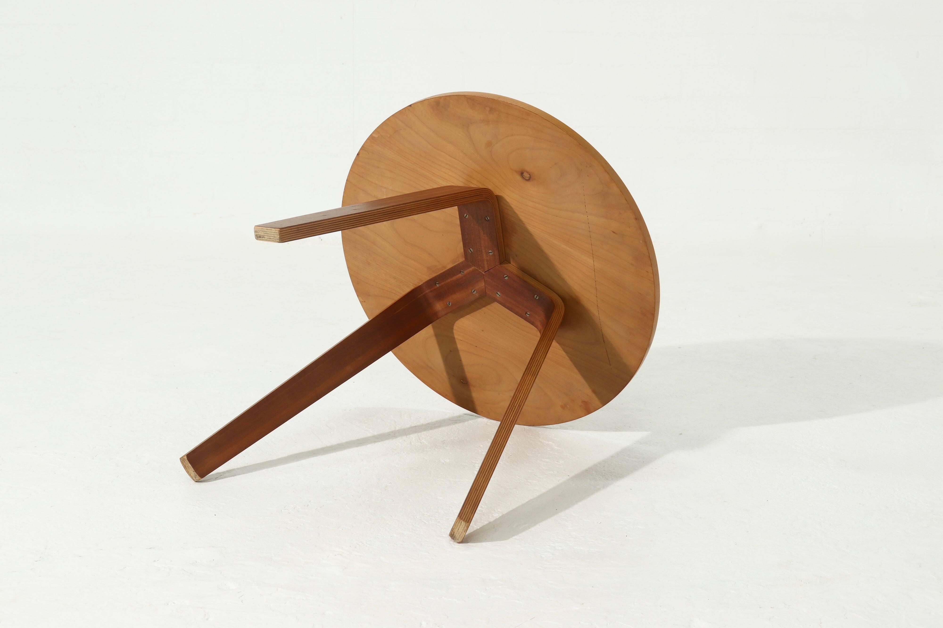 Round Tripod Side Table by Cor Alons for Gouda den Boer 1950s