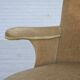 1950s, Danish armchair, furniture velour, ash wood legs.