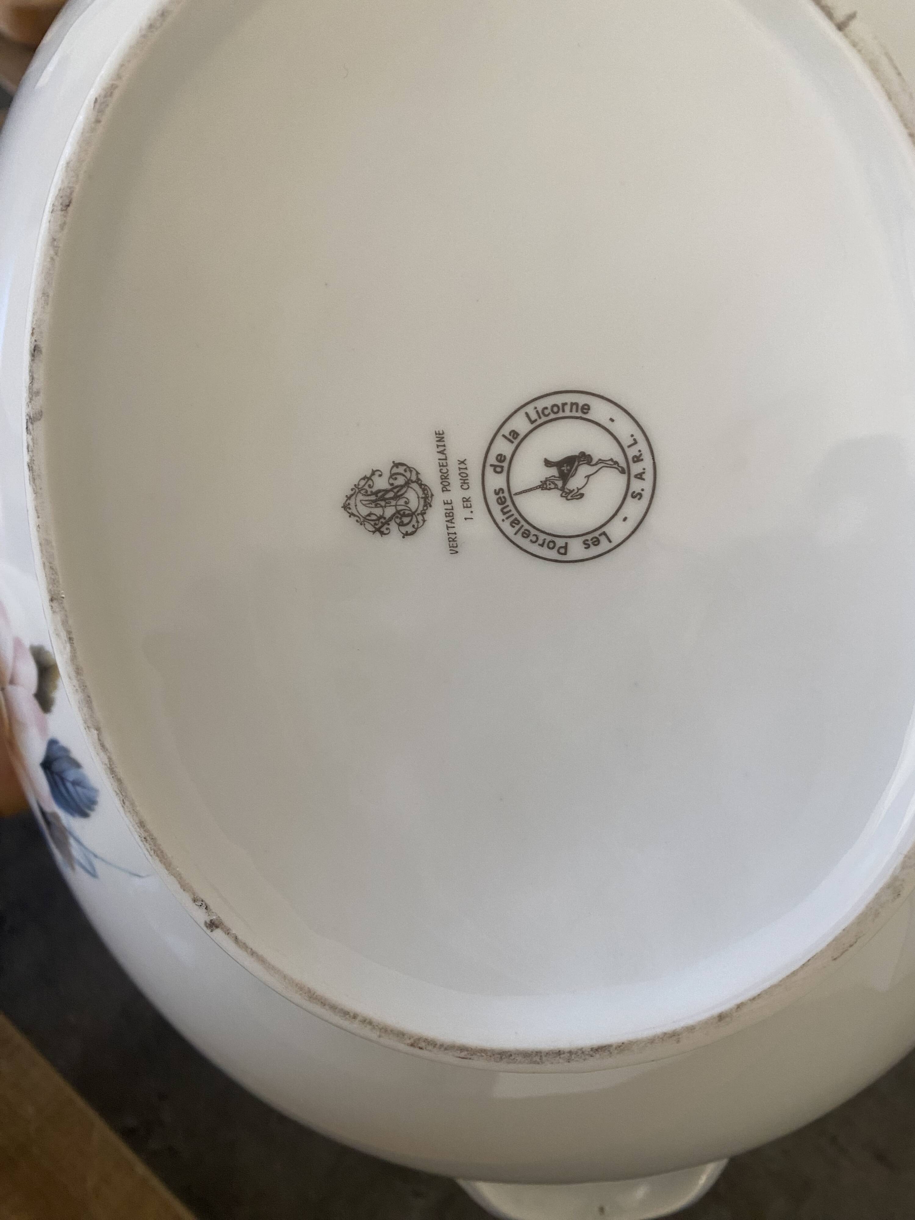 Unicorn porcelain soup tureen