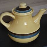 Cafetière vintage jaune paille Gien modèle "Djerba"