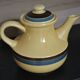 Vintage straw yellow Gien coffee maker, "Djerba" model