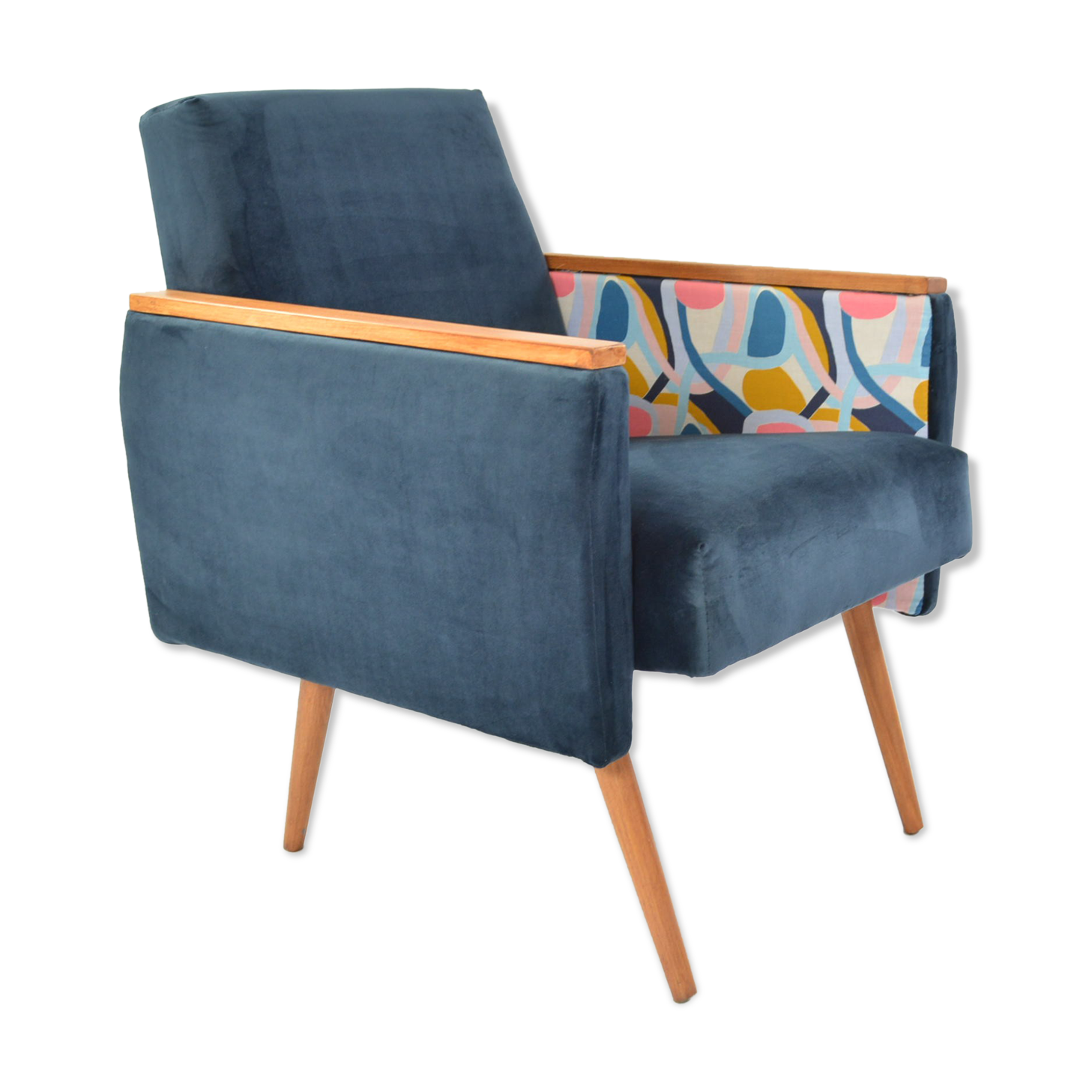 Blue Matisse square chair