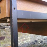 Bureau bois et métal des années 60/70