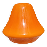 Vintage orange glass lampshade