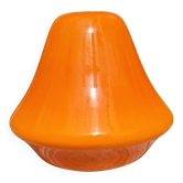 Abat jour en verre orange vintage