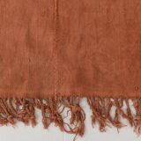 5x7 Terracotta & Brunt Orange Vintage Kilim Rug, 167x210Cm