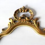 Ancien miroir en bois sculpté doré - 44 x 82 cm
