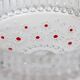 Vintage transparent crystal glass decorative plate, Italy, 1960s.