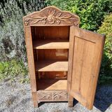 Small piece of furniture with 1 door, old oak jam cupboard