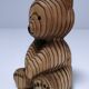 Carved wooden bear Ainu Japan vintage