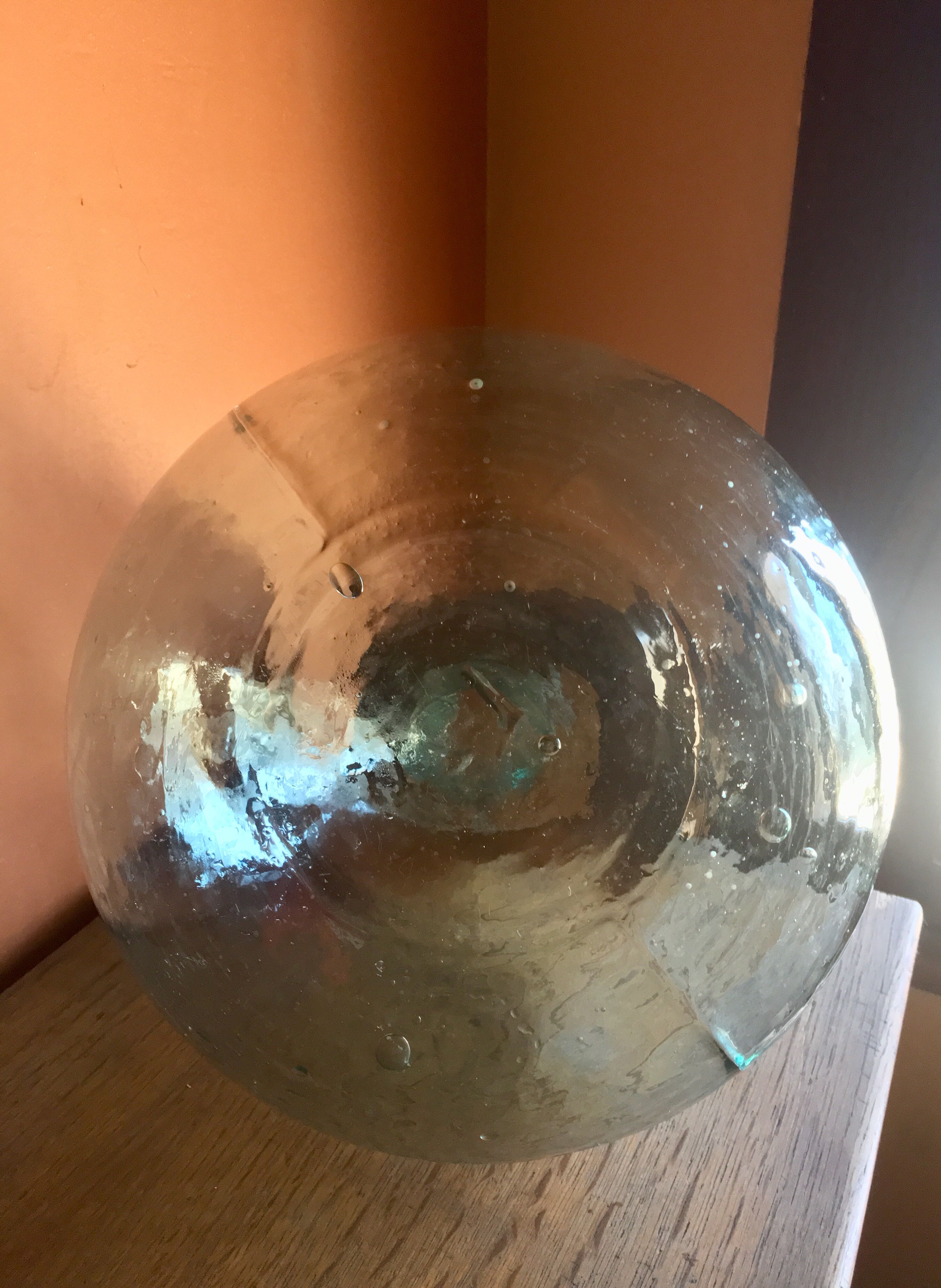 Old demijohn XIX 12 litres blue