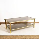 Table basse en laiton doré