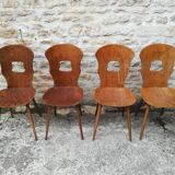 mismatched bistro chairs