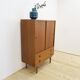 High teak cabinet with sliding doors, 1960s