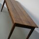 Large rustic farmhouse dining table from the French 19th century, in old elm