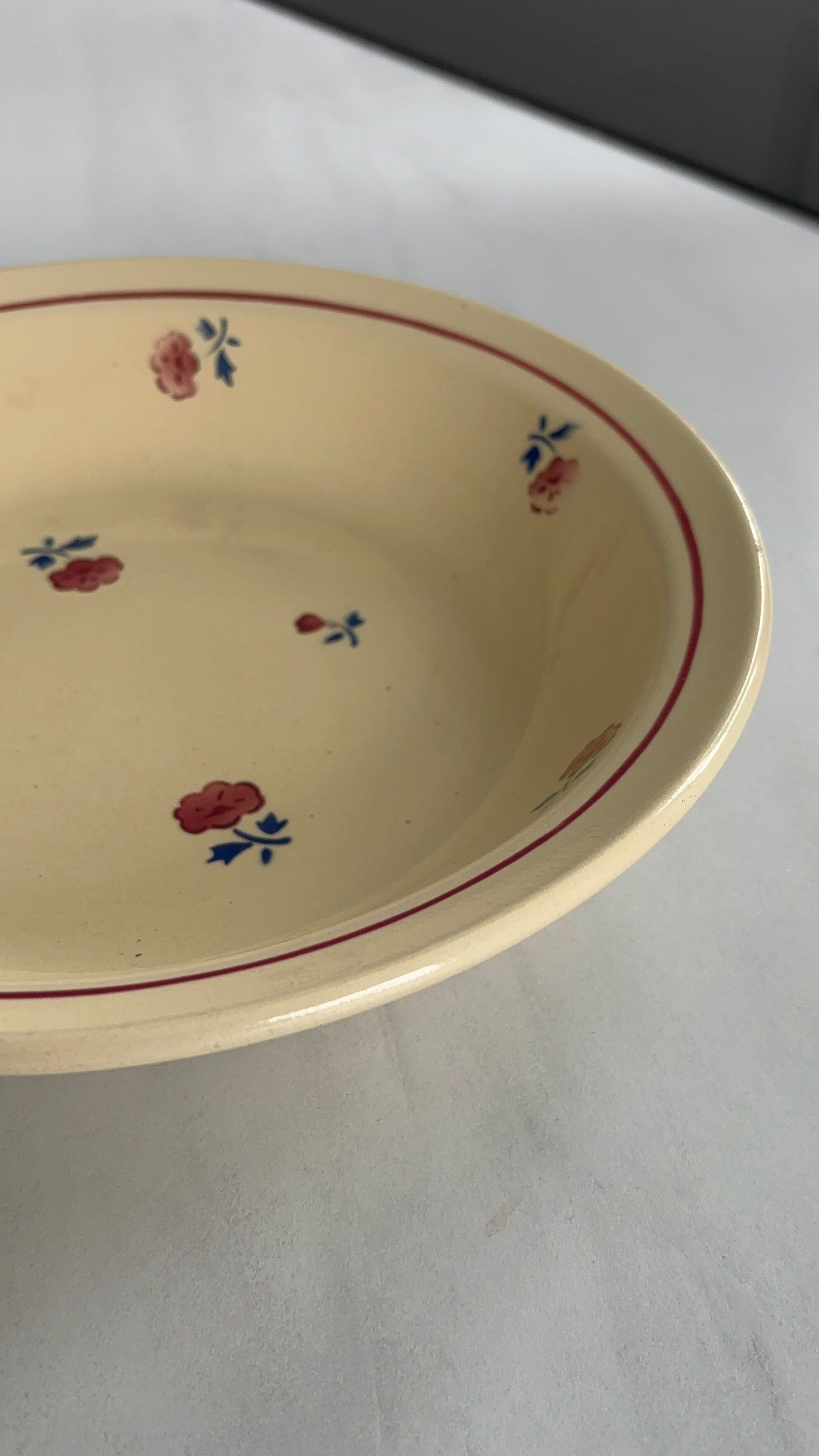 Saladier - plat badonviller modèle jean petite fleur vintage