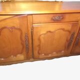 Louis XV oak and cherry wood sideboard