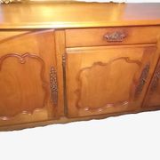 Louis XV oak and cherry wood sideboard