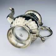 Vintage silver-plated coffee pot by Royal Sheffield, England, 1950s.