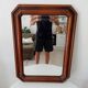 Vintage octagonal bevelled mirror from the 1960s.