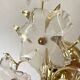 Murano glass flower wall light, Italy 1970