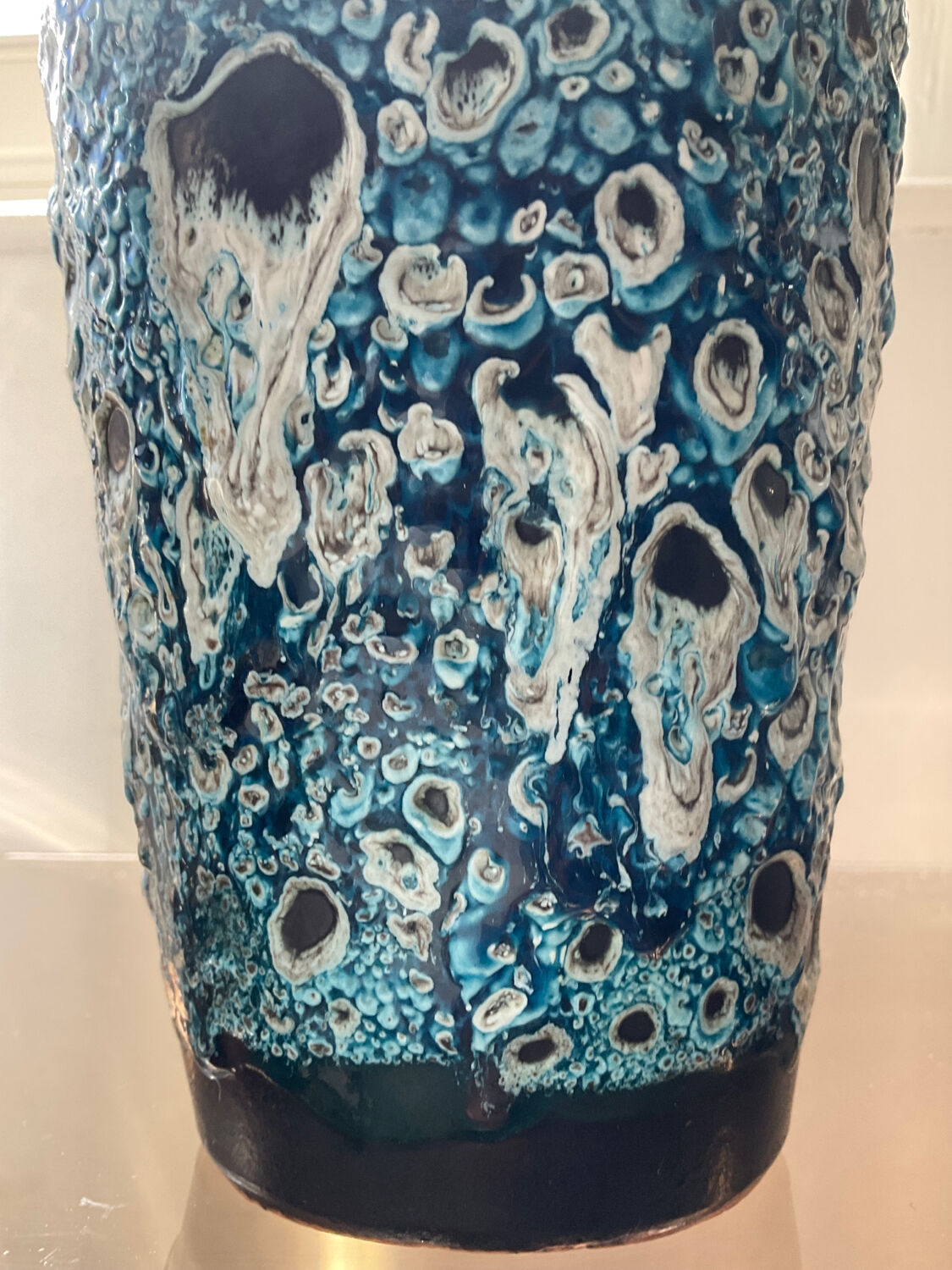 Vintage ceramic pot cache Fat Lava 60s