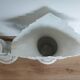 Pair of large vases of brides / cone vases 45 cm high