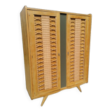 Oak and Rattan wardrobe