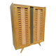 Oak and Rattan wardrobe