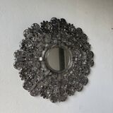 Vintage Mexican metal large mirror