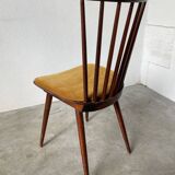 Chaise Baumann « menuet » assise jaune