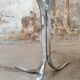 Table ovale en verre vintage
