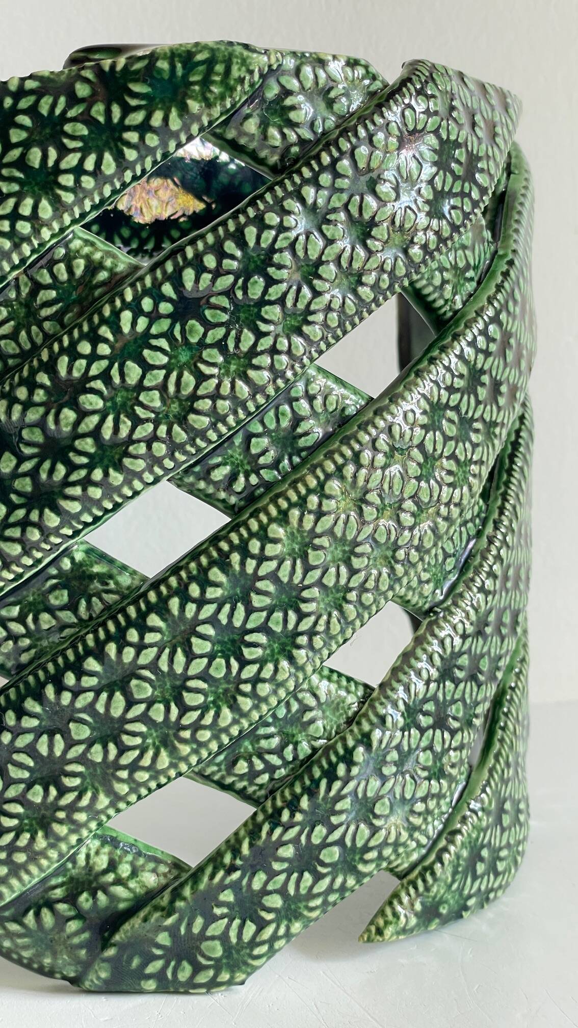 Wall lamp ceramic craftsmanship vintage